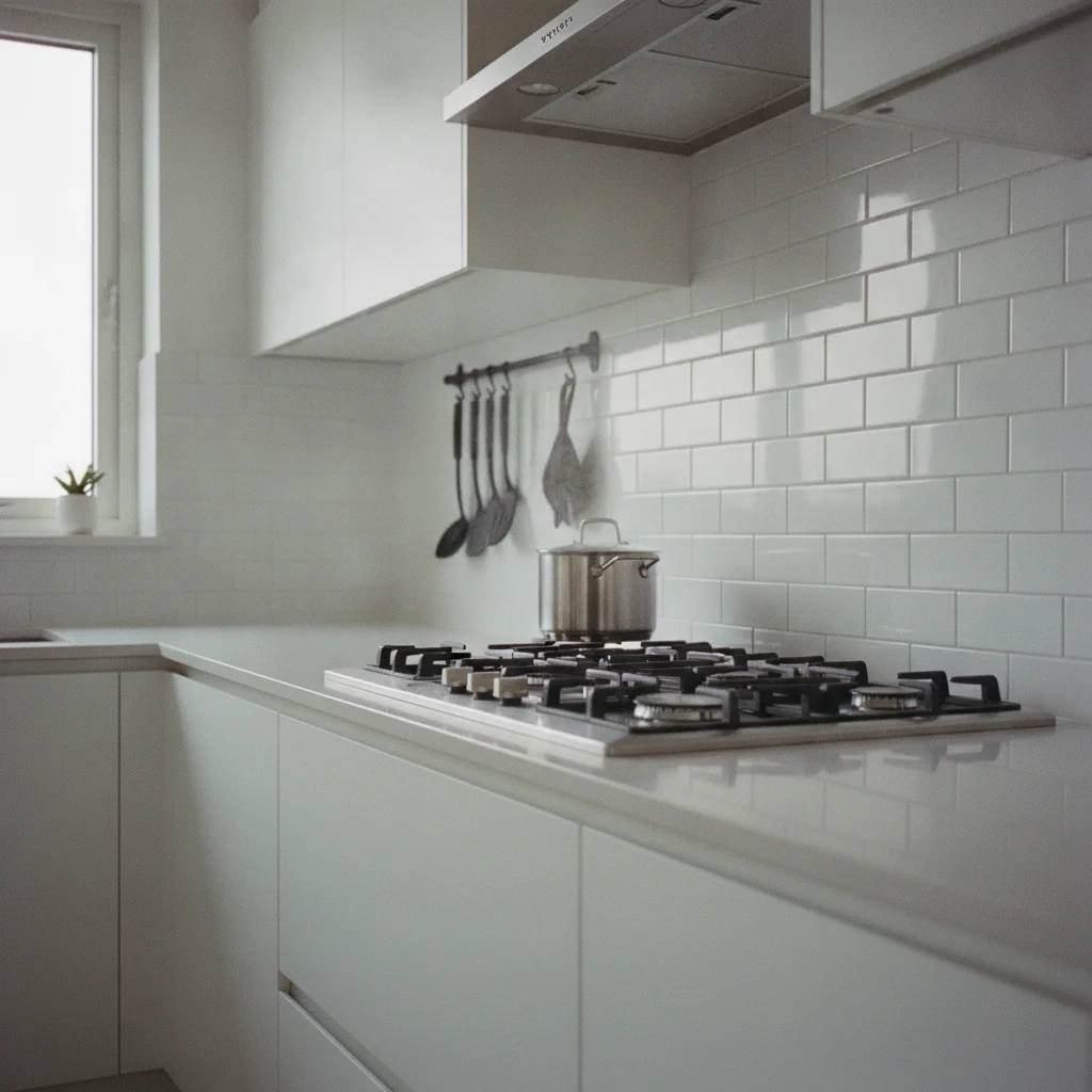 Carrelage adhesif et chaleur : tient-il derriere les plaques de cuisson