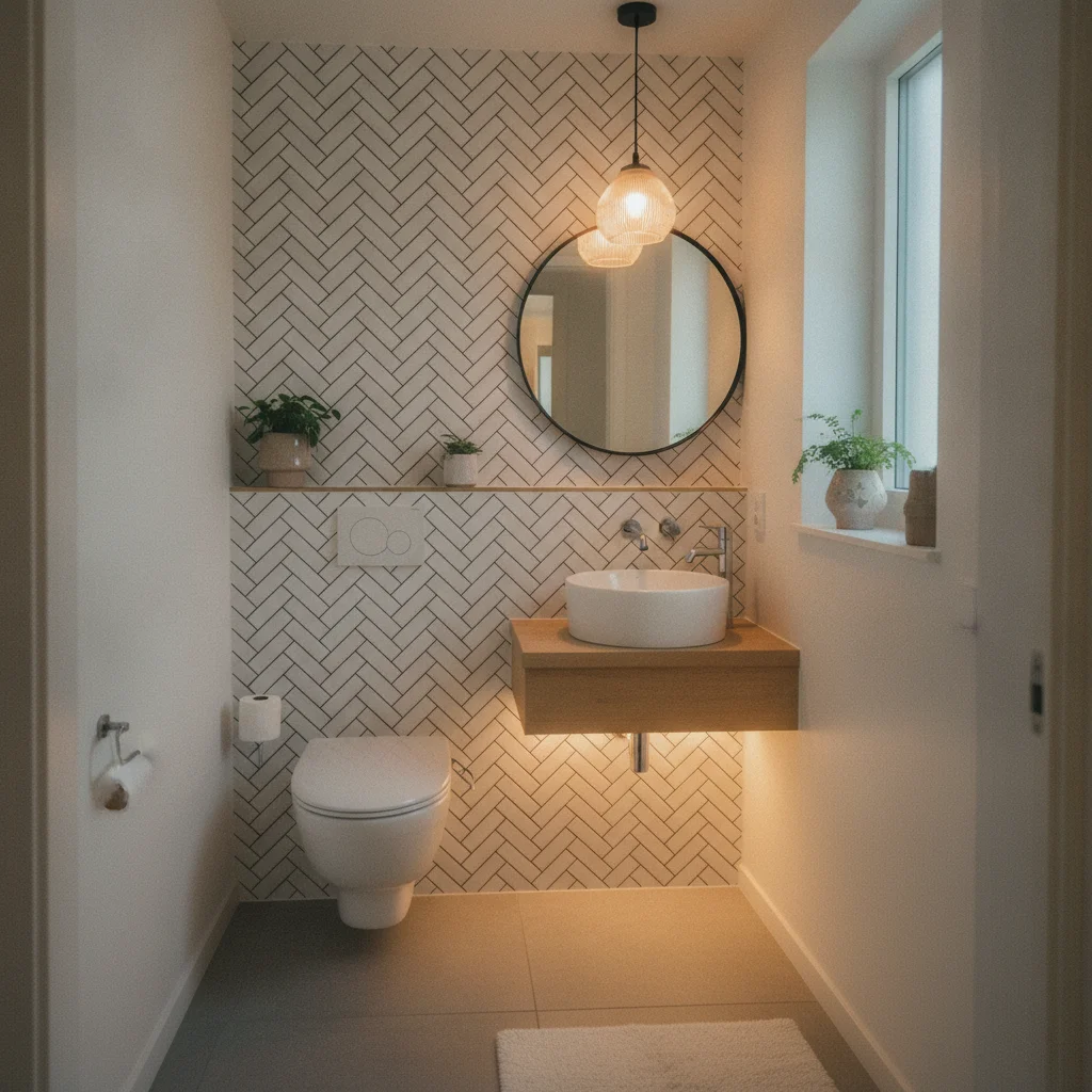 Relooker ses toilettes avec du carrelage adhesif en une heure